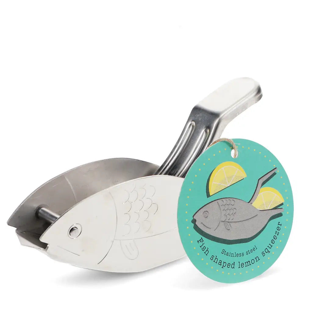 Metal lemon wedge squeezer