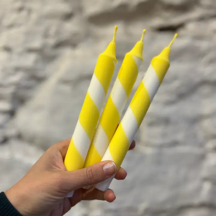Stripy candles