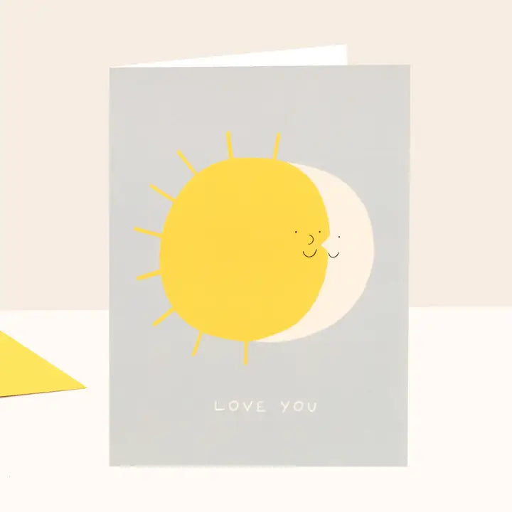 Love you sun and moon card