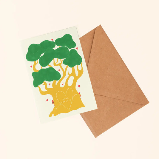 Love forever tree card