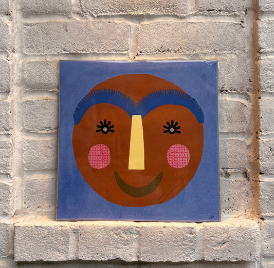 Jameela Johnson smiley face art print