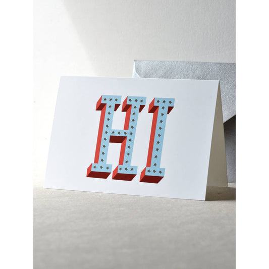 Hi greetings card