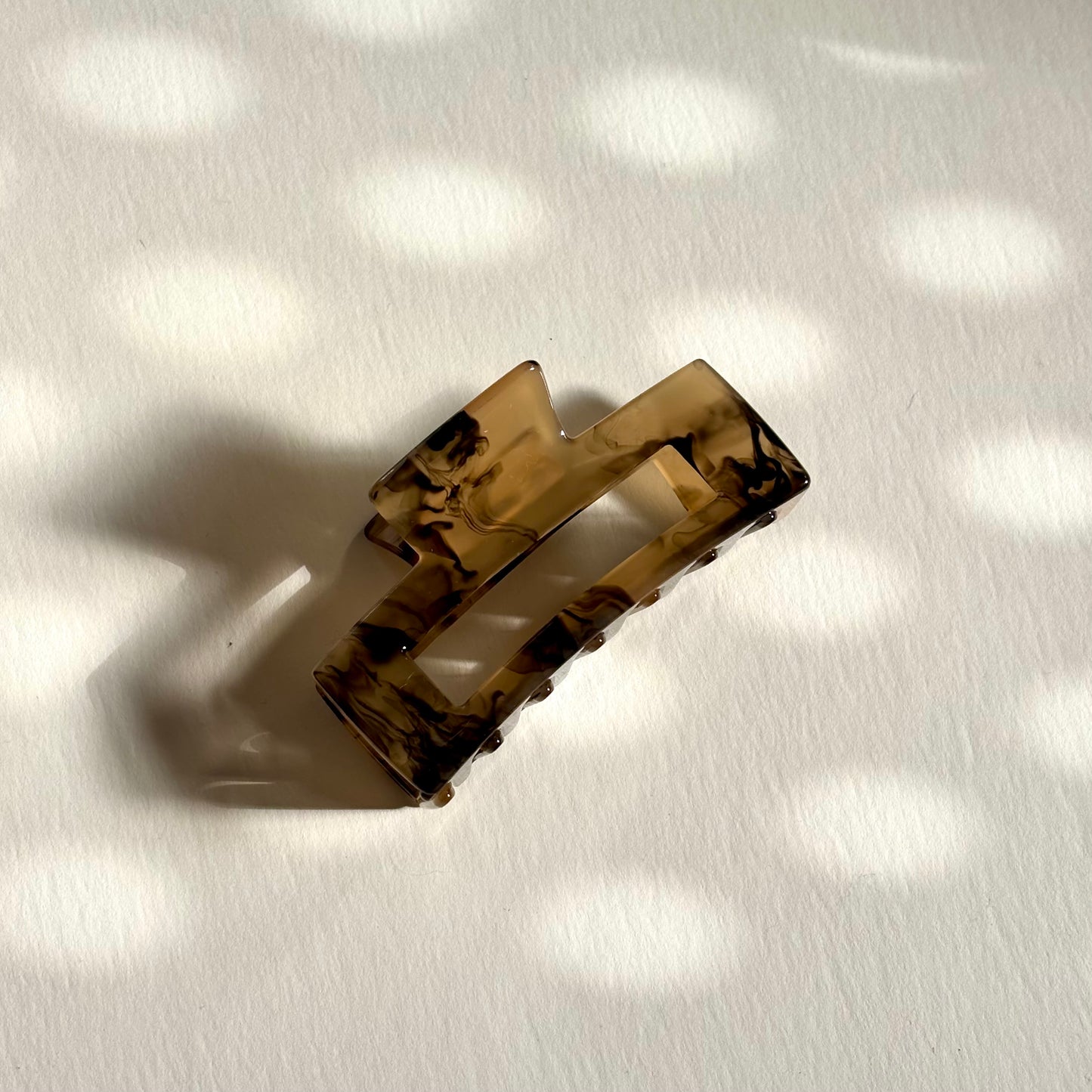 Small square claw clip