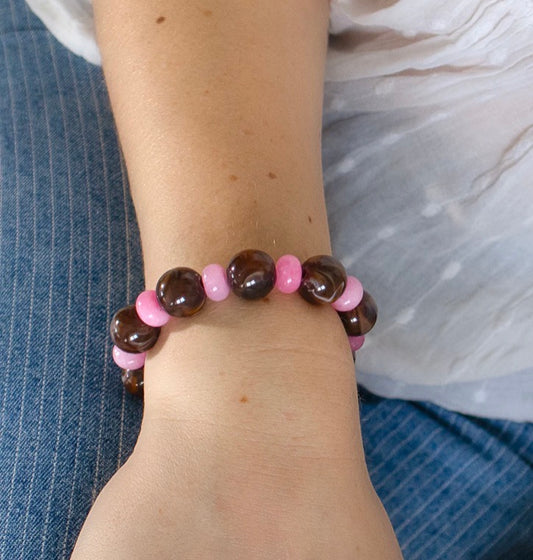 Gemstone beaded bracelet
