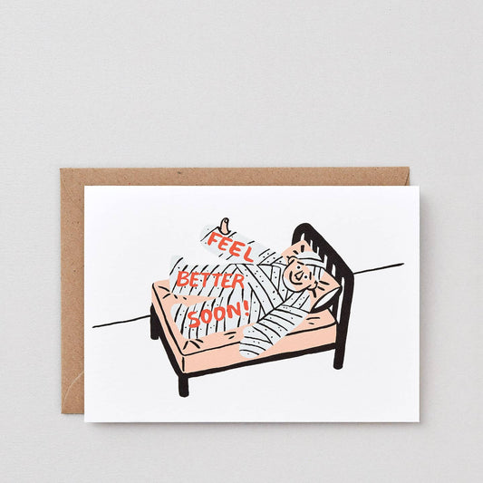 Feel better soon bandages card