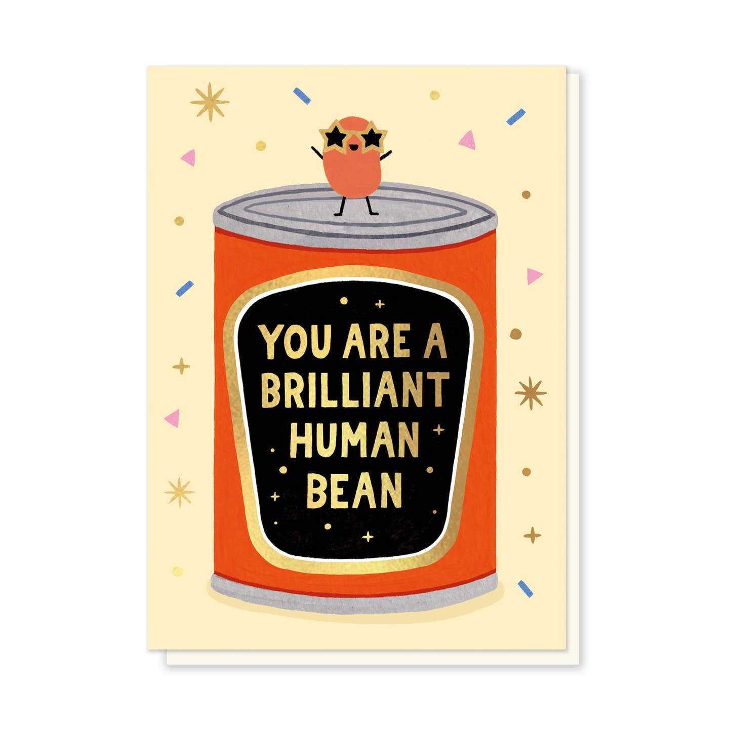 Brilliant human bean card