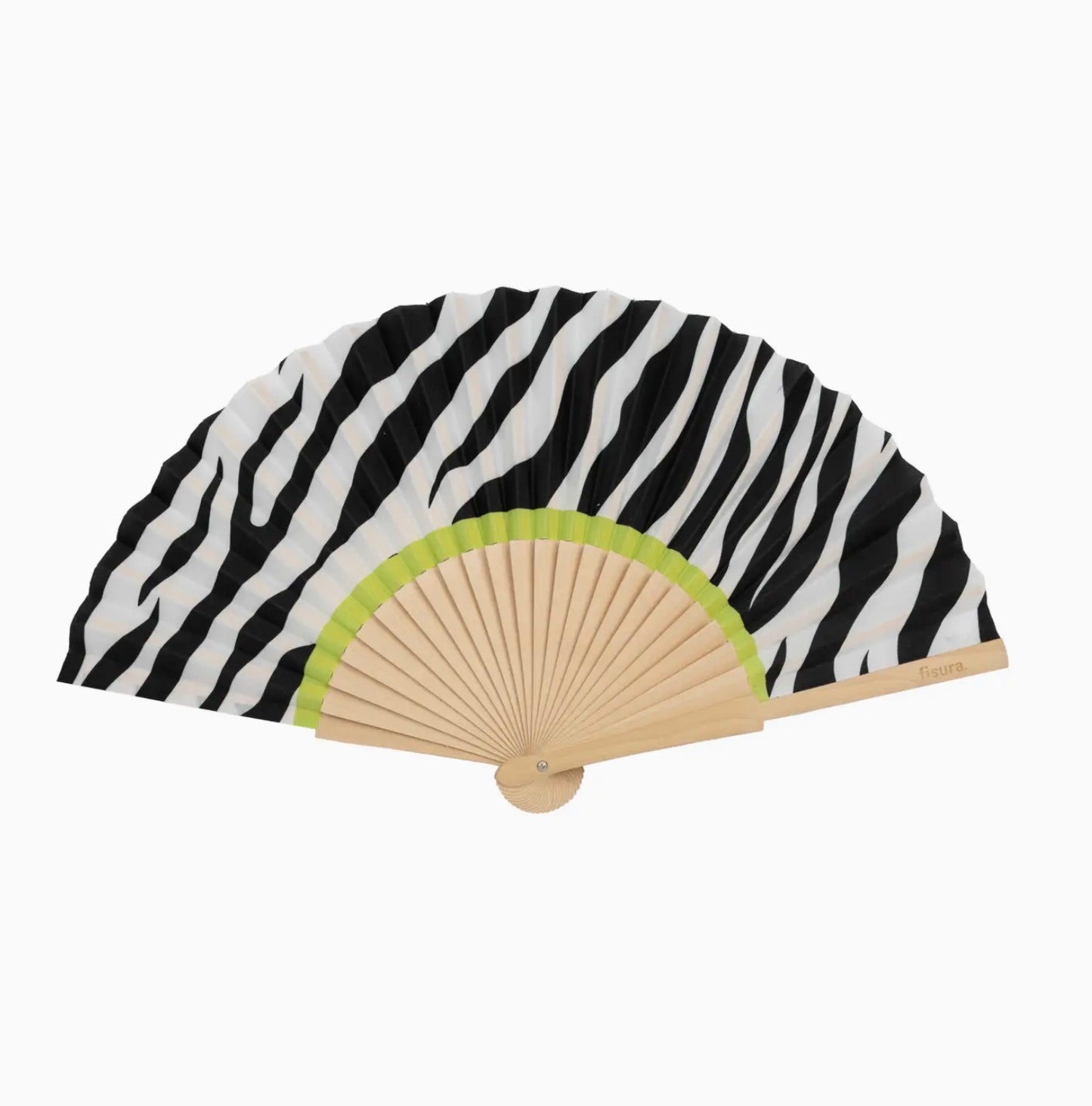 Zebra fan - black and white