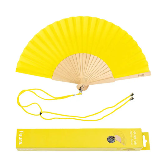 Plain yellow fan
