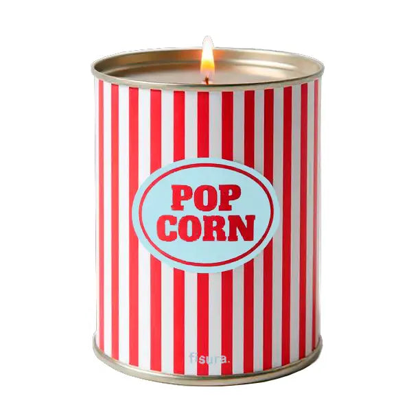 Popcorn scented candle