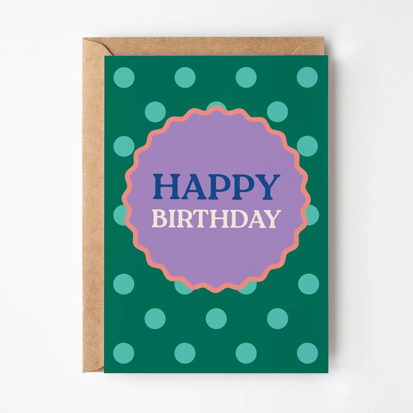 Happy birthday spotty card