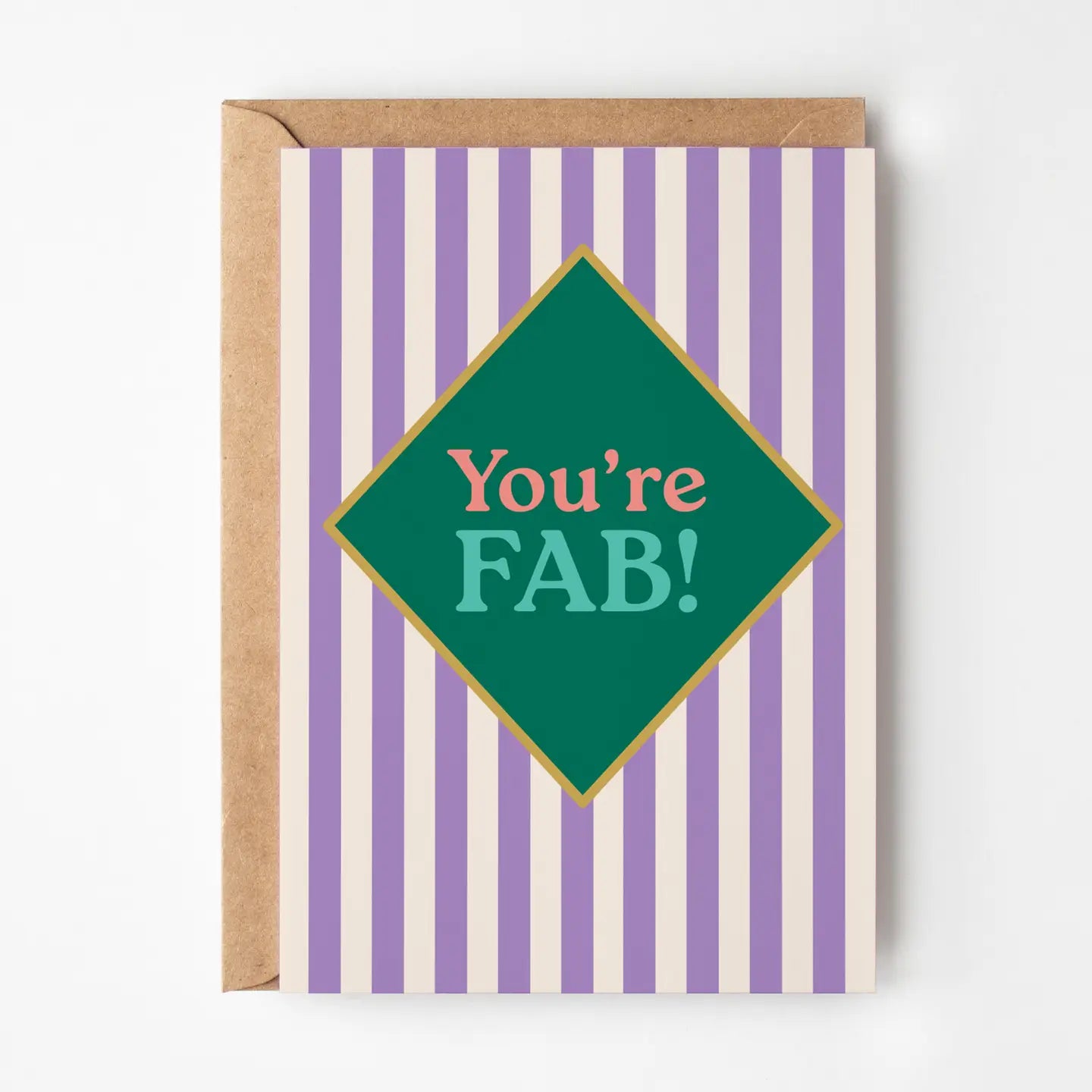 You’re fab! Stripy card