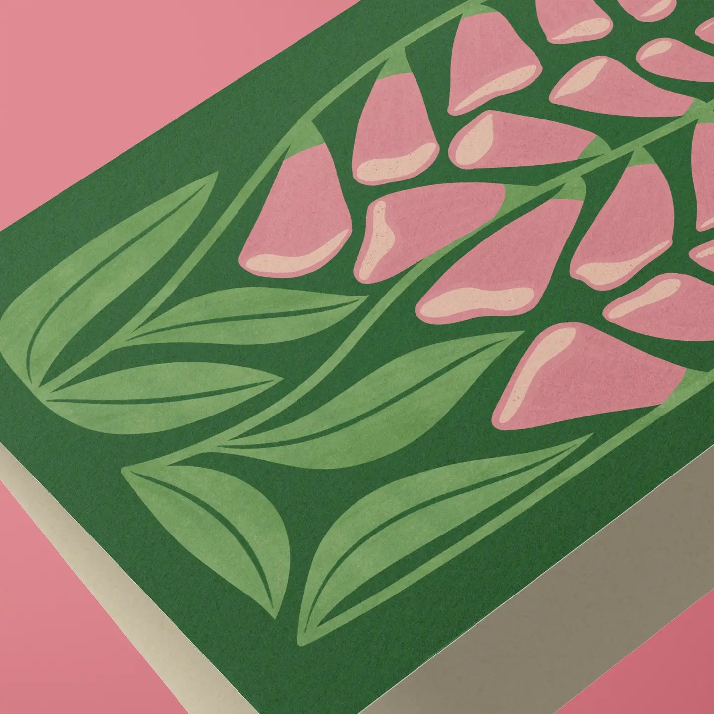 Foxglove greetings card