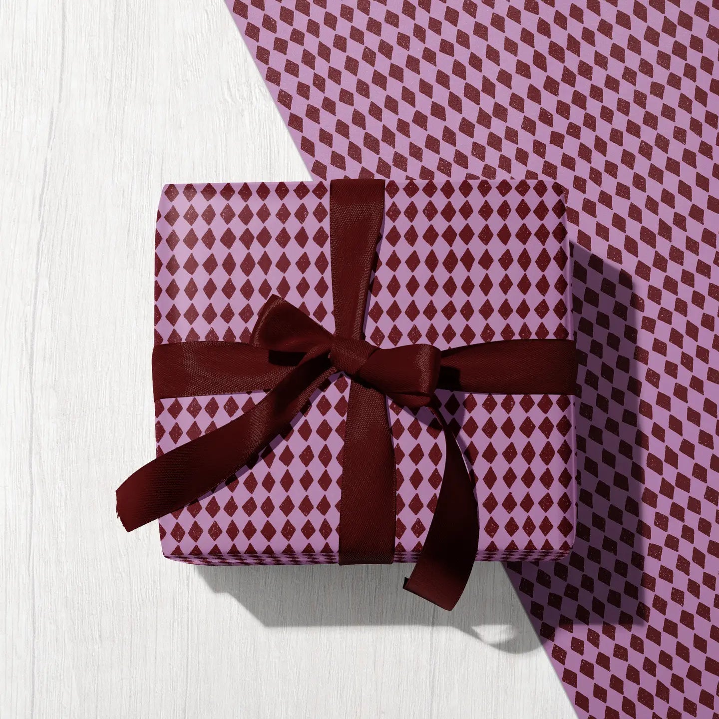 Plum diamond wrap