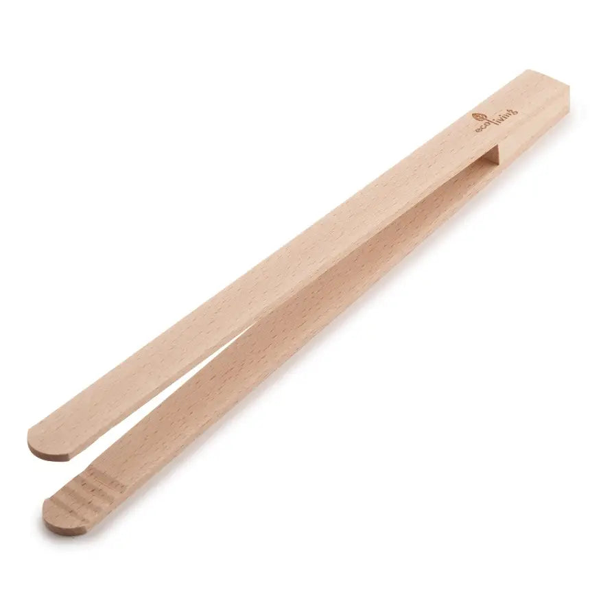 Wooden kitchen tongs