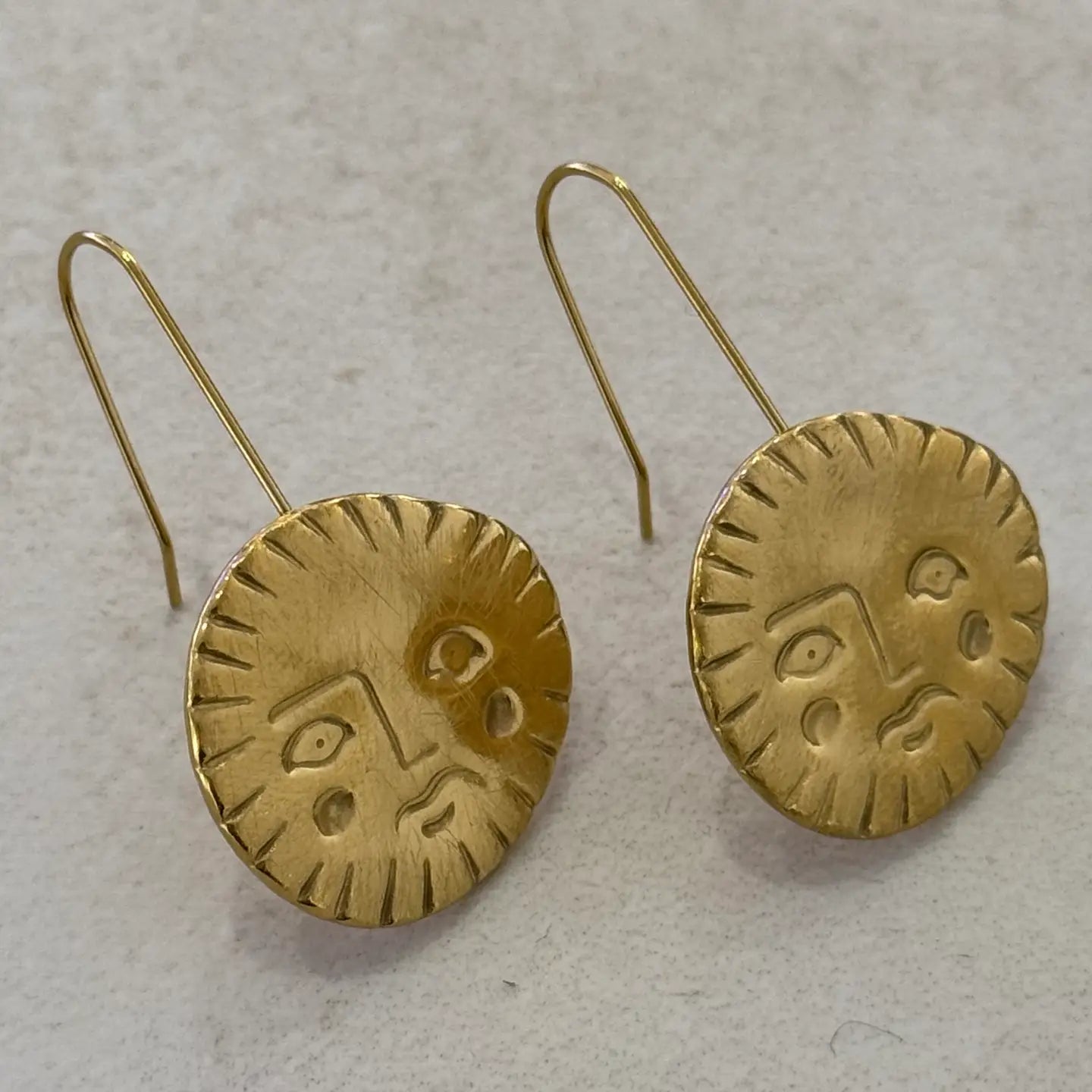 Antique sun drop earrings