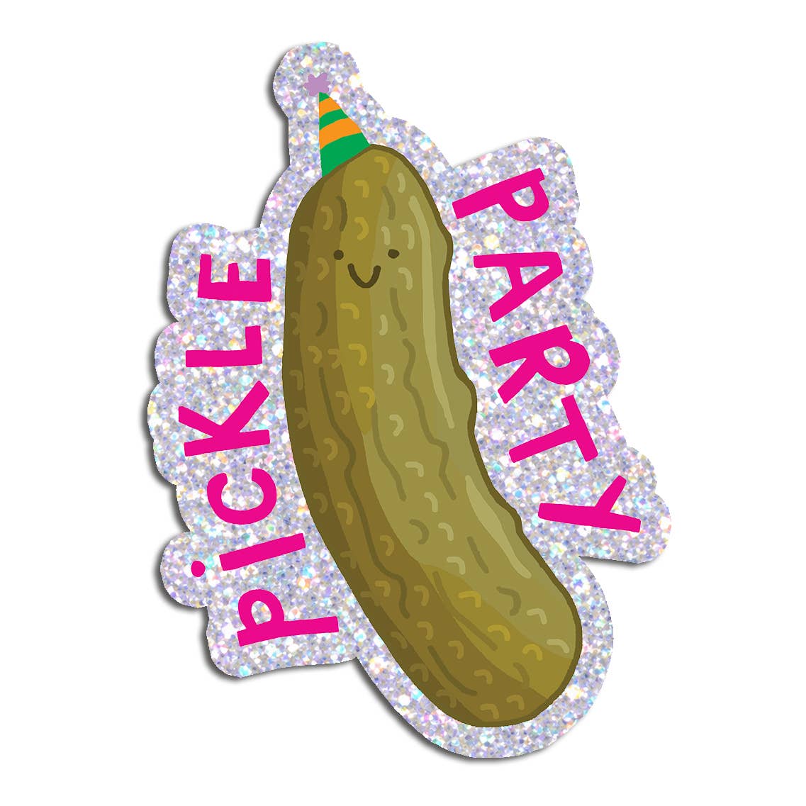 Pickle party sticker