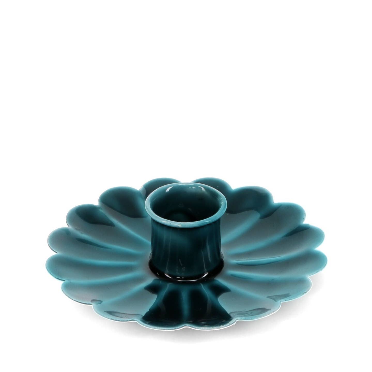 Small enamel flower candleholder
