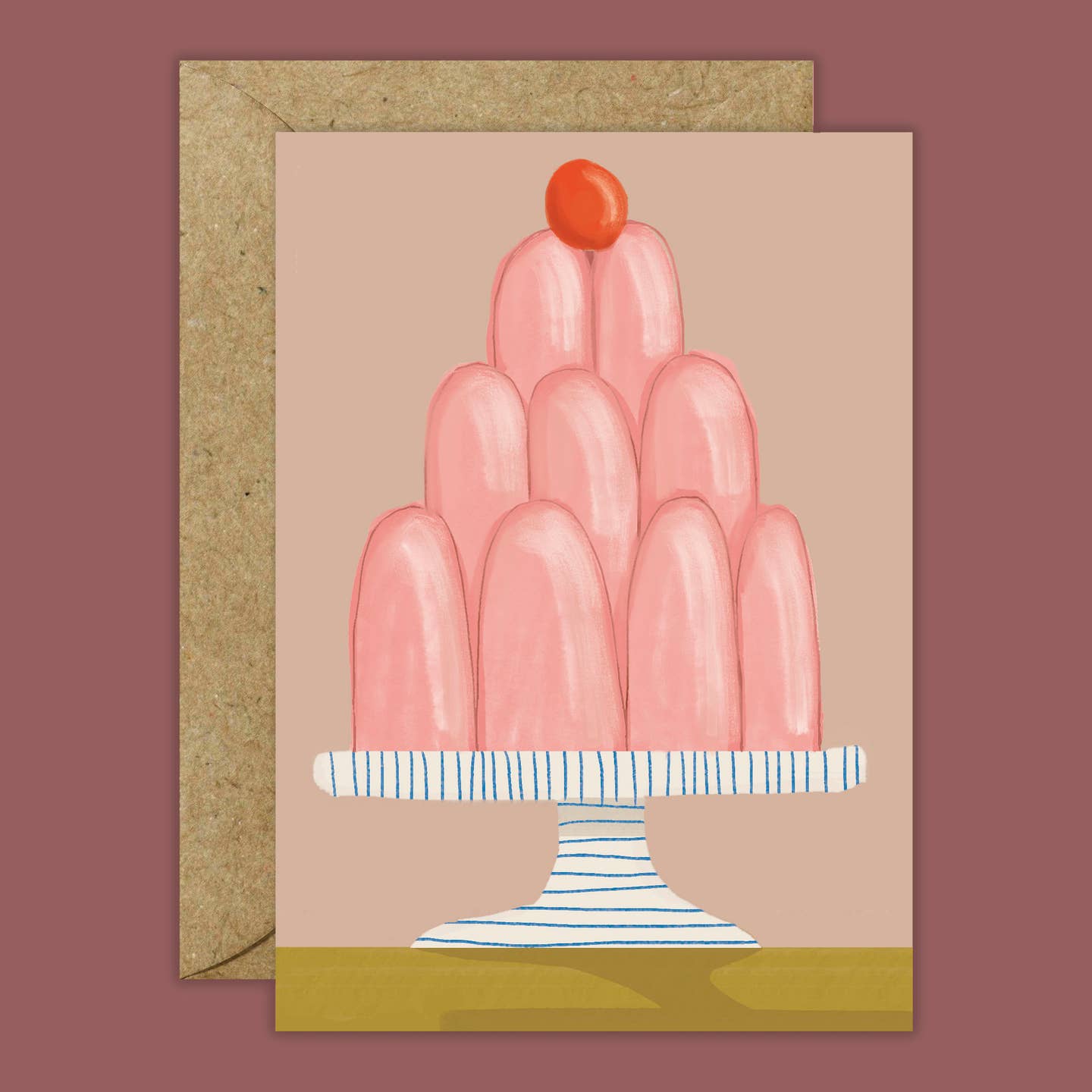Jelly cake card