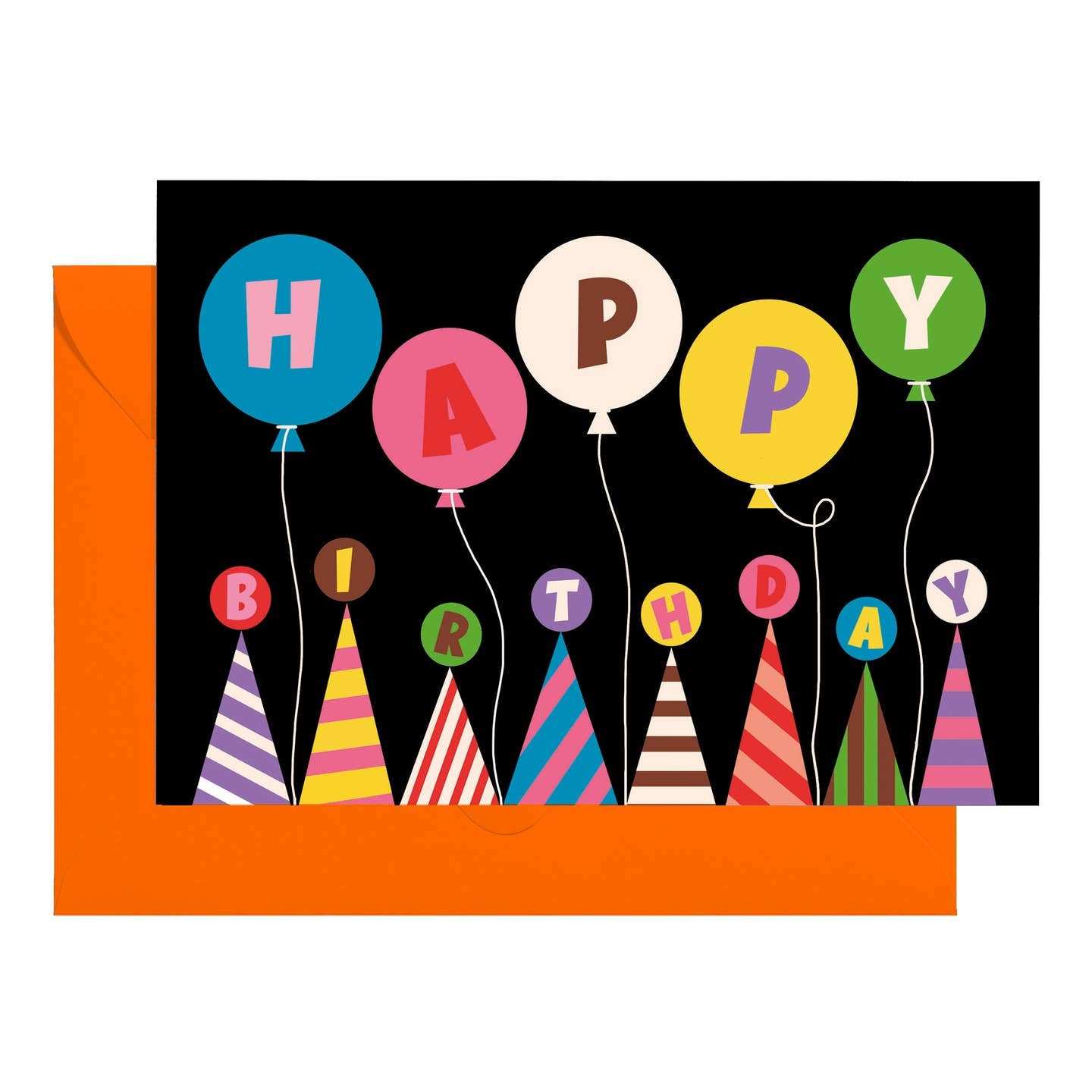 Birthday balloons card