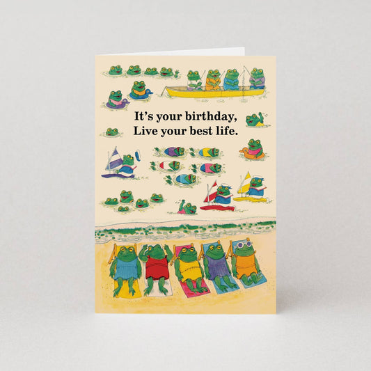 Live your best life birthday card