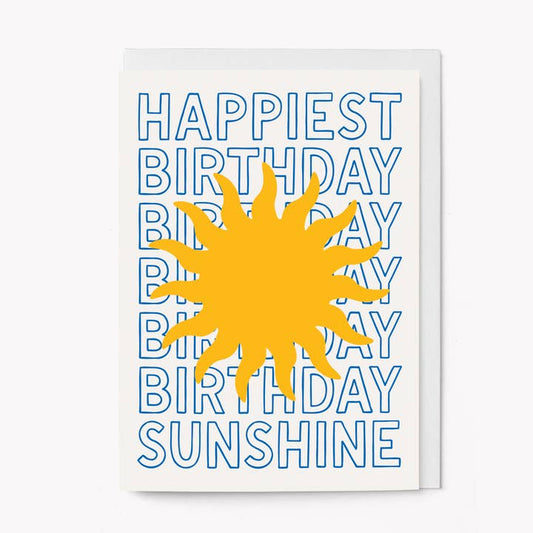 Happiest birthday sunshine card