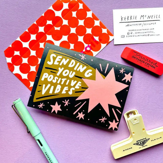 Sending you positive vibes card