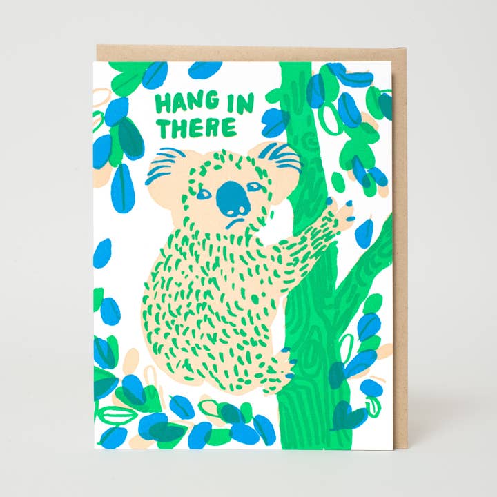 Hang in there koala card