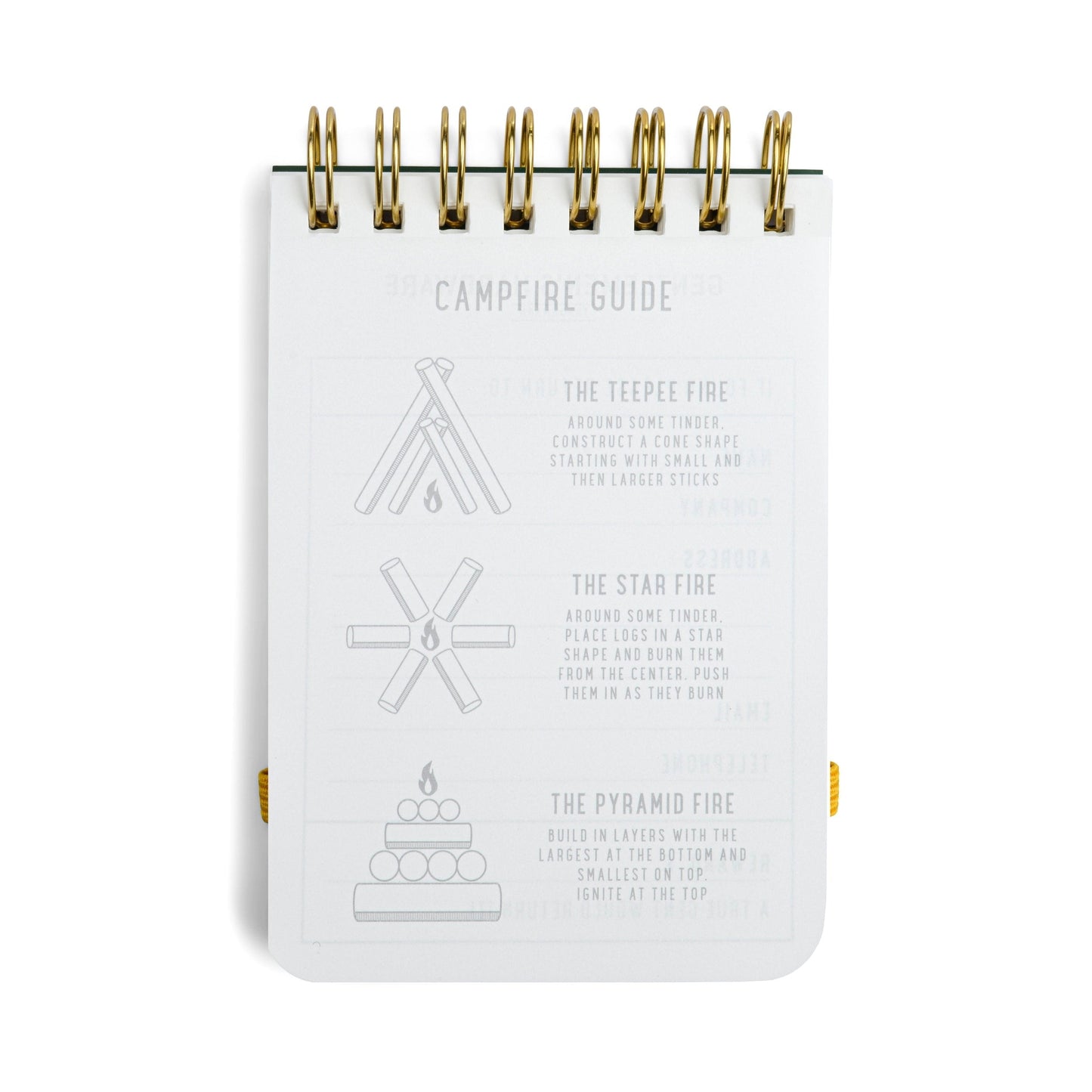 All weather waterproof notebook