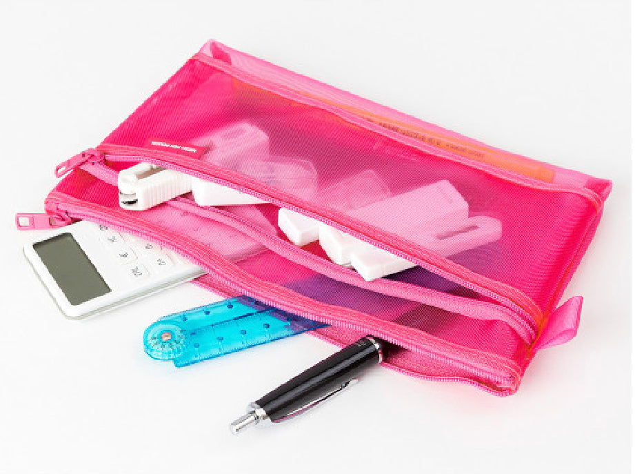 Midori mesh pen pouch - large
