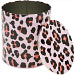 Storage tin with lid - leopard print