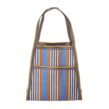 Stripy shoulder bag