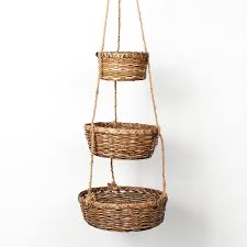 Hanging grass baskets