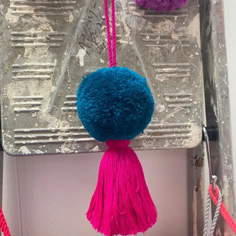 Jumbo pompom tassel swag