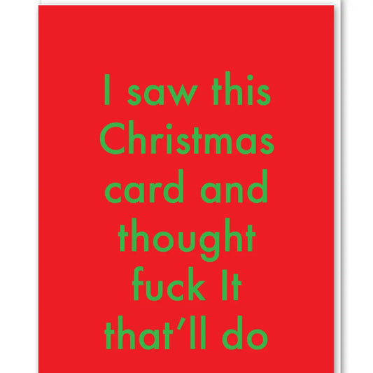 I saw this Christmas card