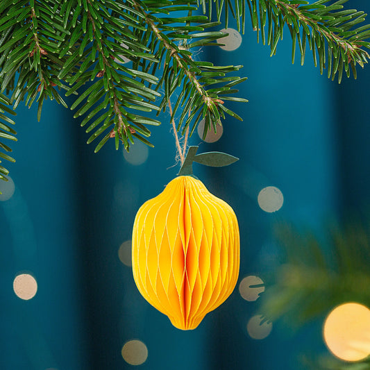 Lemon honeycomb hanging decoration