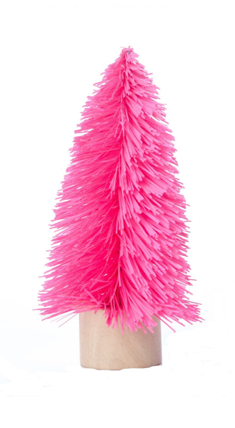 Small tinsel Christmas trees