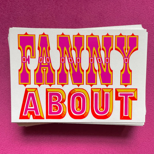 Fanny about sticker