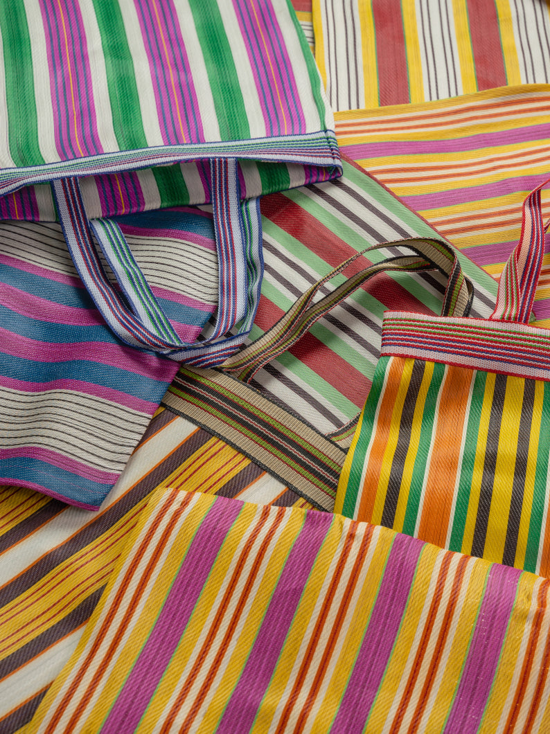 Stripy market bag - medium