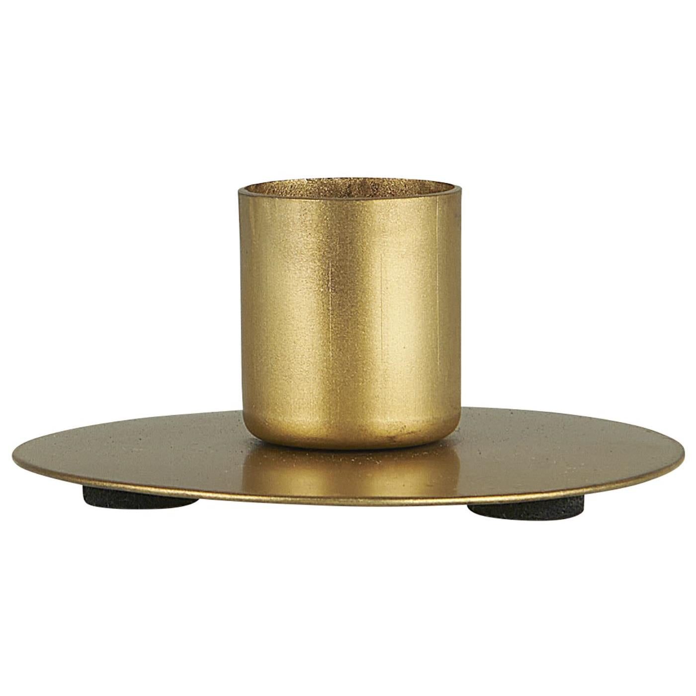 Gold candleholder