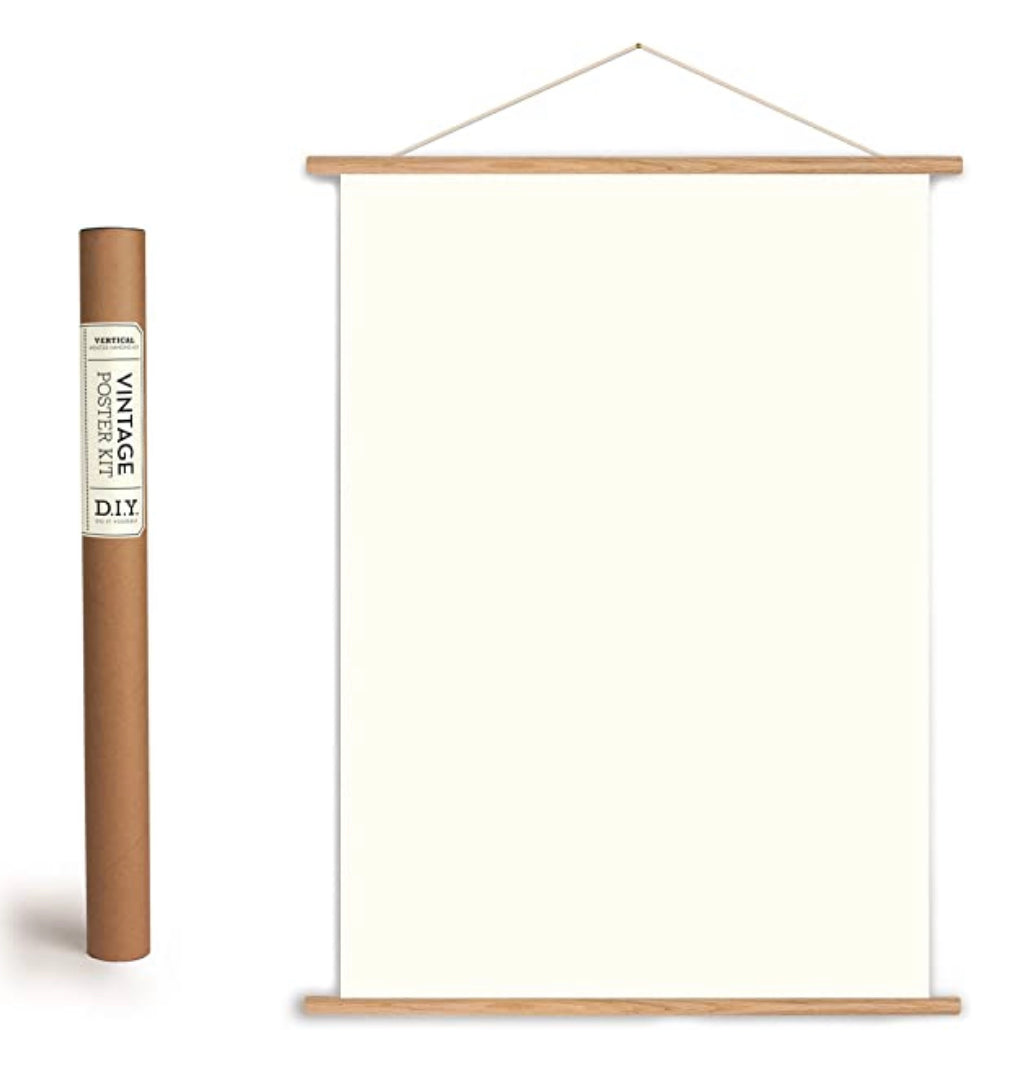 Vintage poster hanging kit