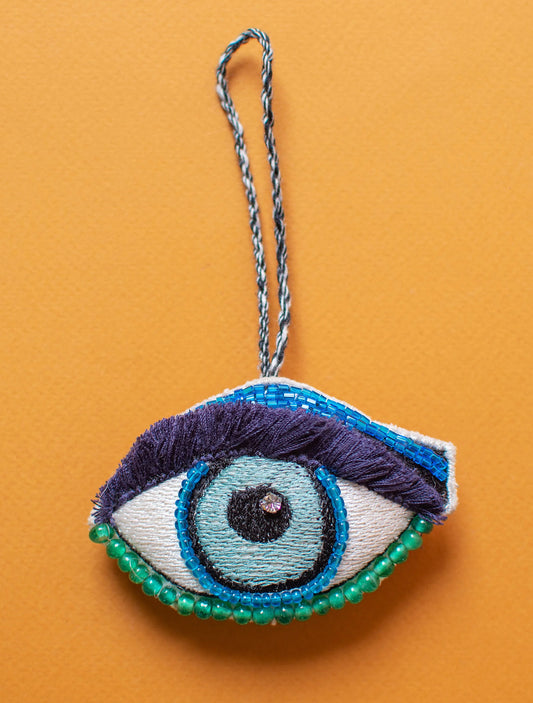 Embroidered third eye decoration