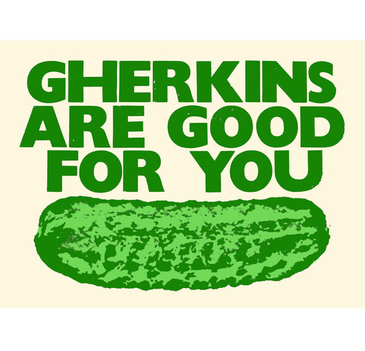 Gherkins A3 print