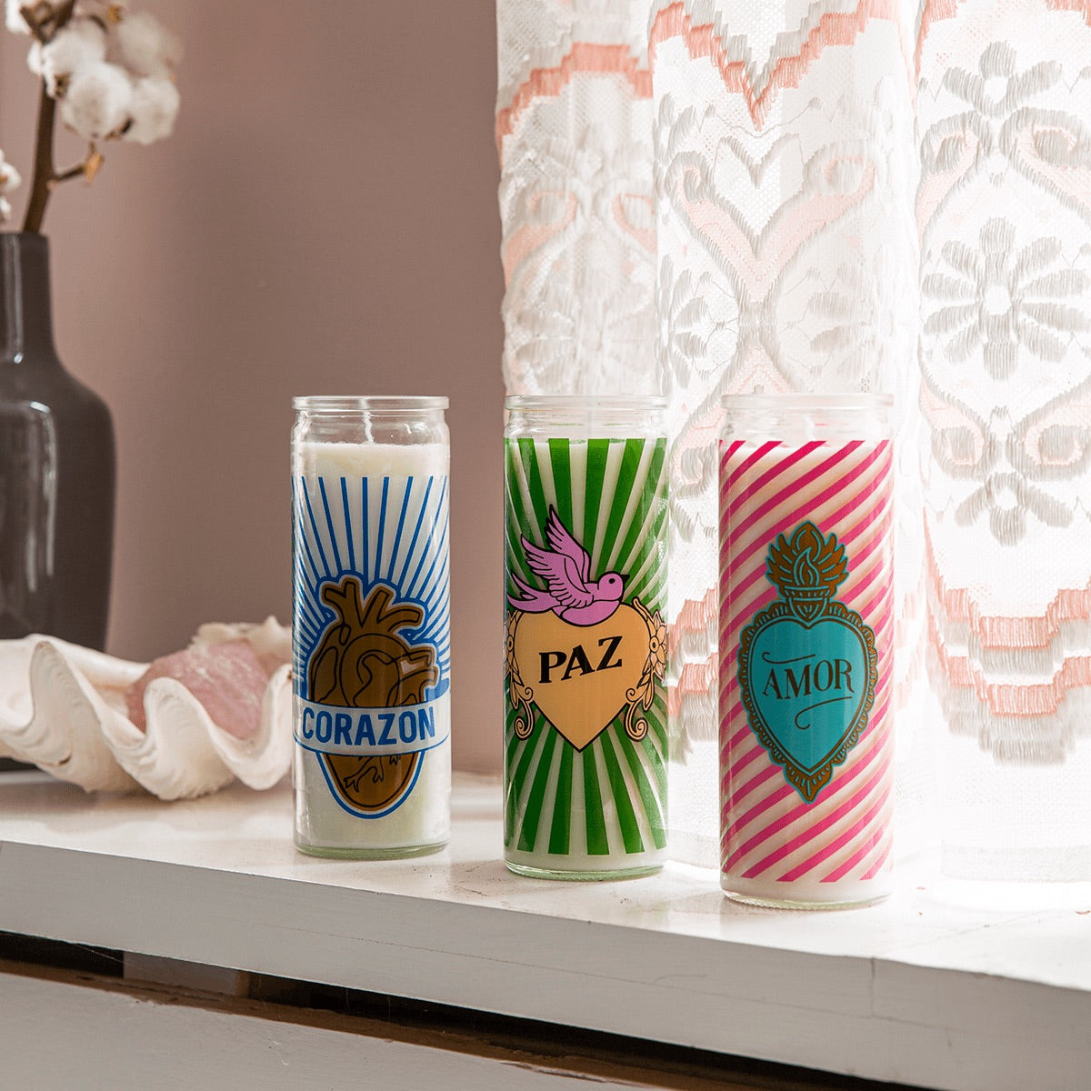 Glass candles