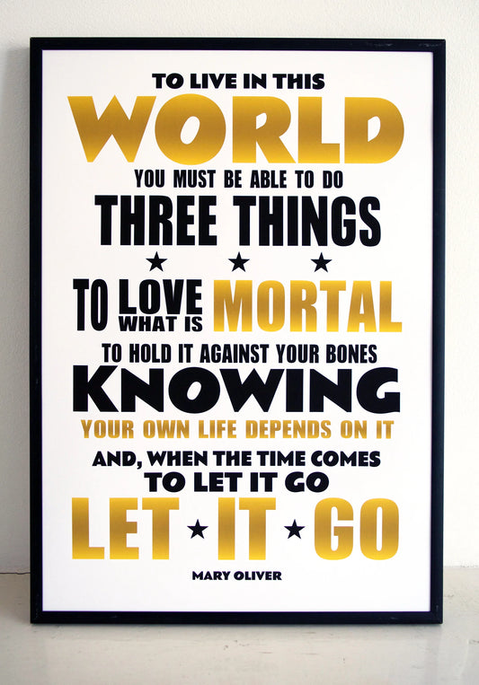 Three things A3 print
