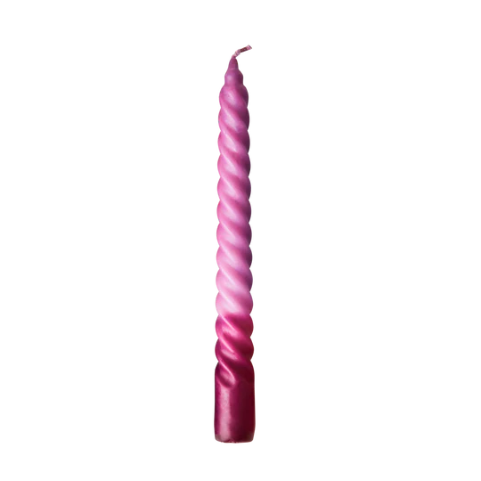 Single twisted candles