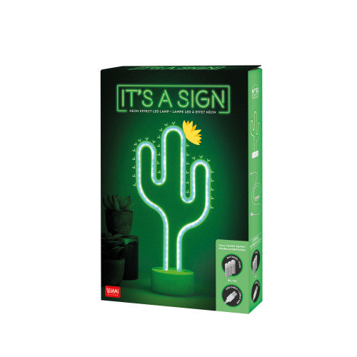 Neon cactus light