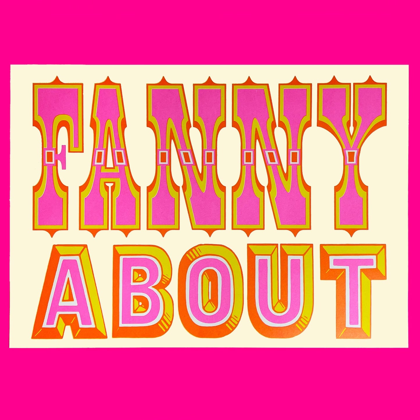 Fanny about A3 risograph print