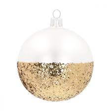 White dipped bauble