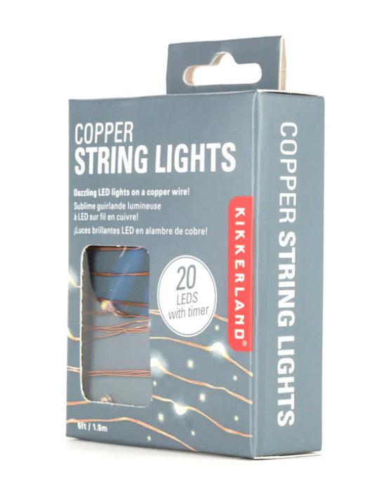 Copper string lights
