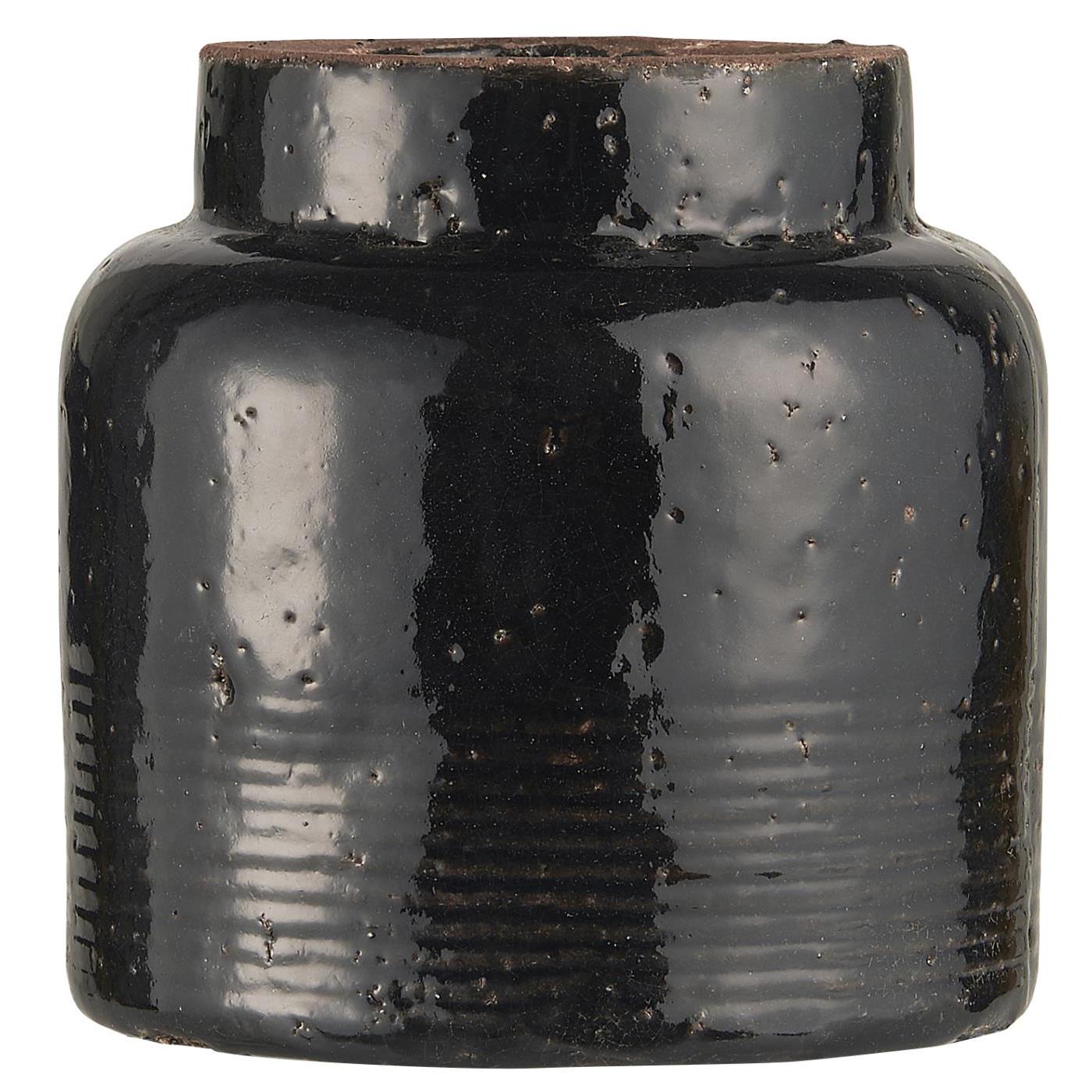 Large black planter